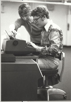 photo of Downtown Center typewriter, 1980s