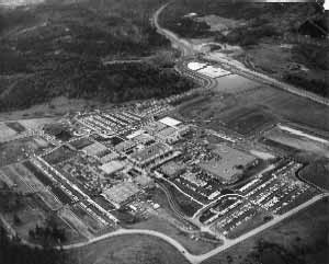 Aerial view of LCC 30th Avenue campus, November 1968.