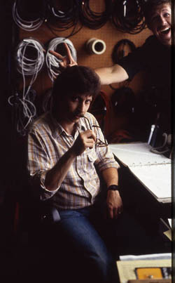 David Rosen (Media Services) and Richard Dittmar (Security and Communication) 1985