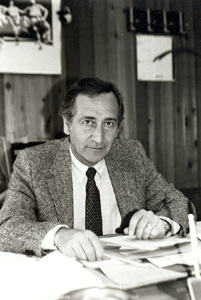 Ed Ragozzino sitting at desk
