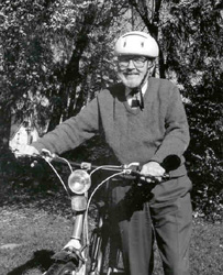Peter Wotton on Bicycle