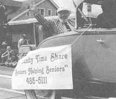 Peter Wotton in Car in Parade