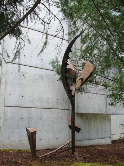 Metal sculpture - side view 