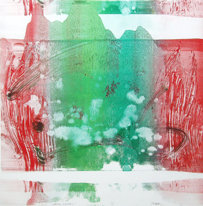 'Water Drops' Monotype by Yasamoto. 