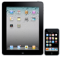 Image showing what an iPad and an iPod Touch looks like