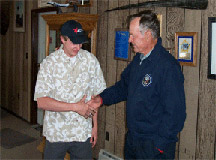 One of our graduates greeting his passenger in Alaska. He now flies for FedEx