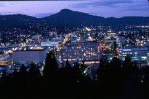 Eugene at dusk