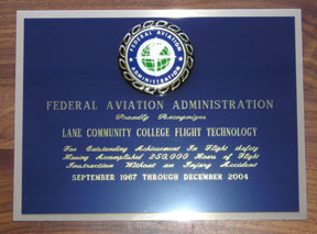 Flight safety certification plaque
