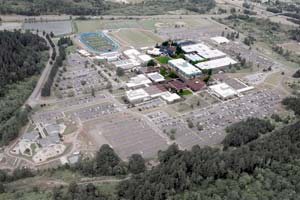 Aerial view of main campus