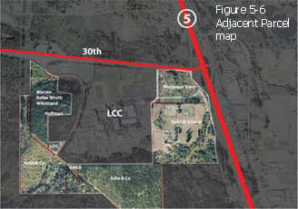 Figure 5-6 Adjacent parcel map