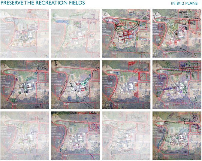 map of recreation fields preservation options