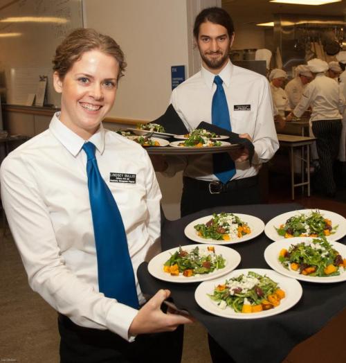 servers at event