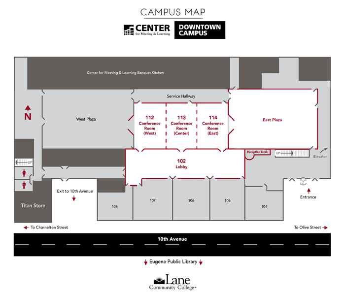 Center Downtown Campus Map