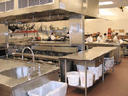 demonstration kitchen wide shot