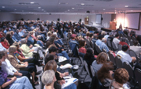 large conference room filled with people