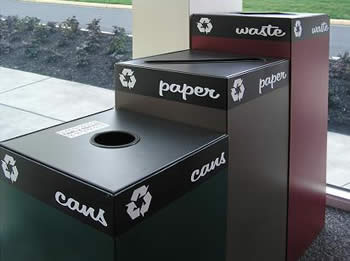 lobby recycle bins