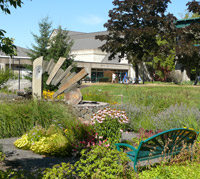 garden area by main entrance