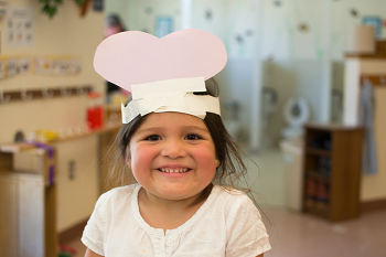 girl smiling with crown