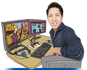 Computer Simulation Game Development student