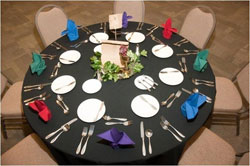 Table set for event