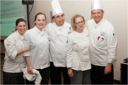 Culinary students with chefs