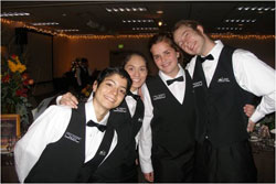 Culinary students ready to serve at event