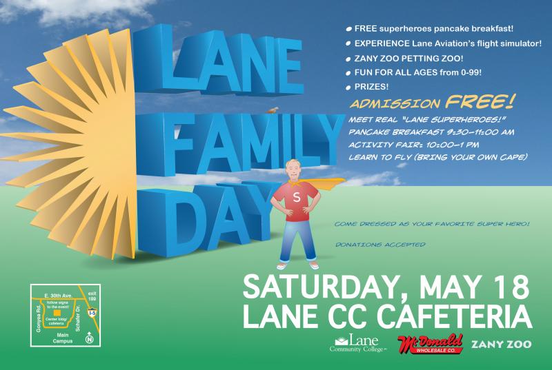 Lane Family Day, May 18th from 9:30 to 1:00