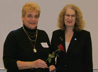 Mary Forestieri with LCC's President Mary Spilde