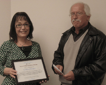 Cynthia Schweiger, ALS Faculty, and Don McNair, Executive Dean, Academic and Student Affairs