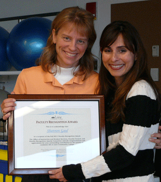 Shannon Gaul, Health and PE / Cooperative Education and Sonya Christian, Vice-President