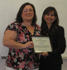 Beth Thorpe, Physical Therapy Faculty, Health Professions, and Sonya Christian, Vice-President