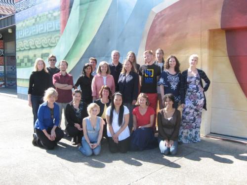 honors student mural portrait