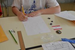 boy planning his project