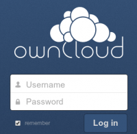 Filehost log in screen