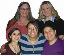 Group of women smiling together