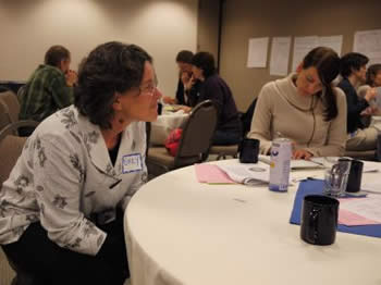 Two Women sitting at a table
