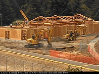 July 1 2008 photo of longhouse construction