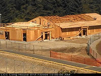 July 17 2008 photo of longhouse construction