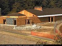 September 14 2008 photo of longhouse construction