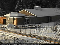 December 15 2008 photo of longhouse construction - first snowfall