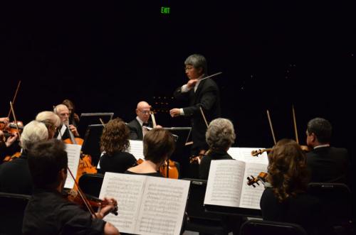 picture of Hisao Watanabe Conducting the Lane Chamber Orchestra