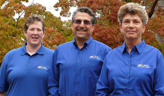 from left: Kerry Levett, Maurice Hamington, and Dawn DeWolf