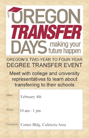Transfer Day is Feb. 4 at LCC