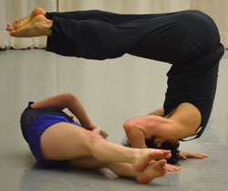 Dancers rehearse Sarah Nemecek's piece "Confluence"
