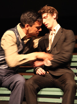 Louis (Nick Cervantes) pleads with Prior (David Arnold)