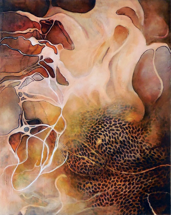 painting: "Wool Swarm" by Laura Ahola-Young
