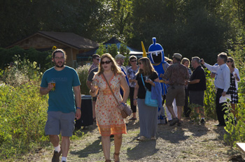 Ty the Titan mascot at Al Fresco 2014