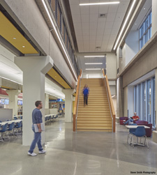 image of cafeteria stairs