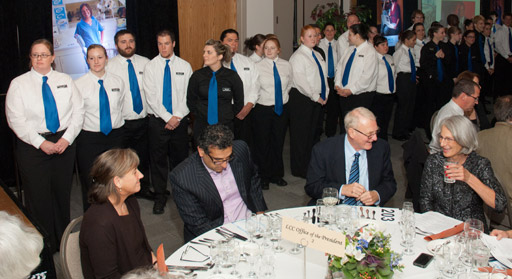 Hospitality students at the 2011 Harvest Dinner