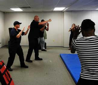 image of instructor and participants